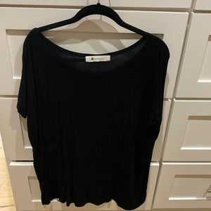 Black short sleeve tunic
